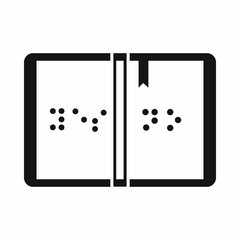 Braille icon, simple style