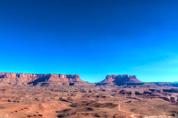 Murphy Trail- Canyonlands NP- Island in the Sky- Utah. This 9 mile scenic loop affords the hiker numerous canyon and mountain vistas.