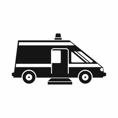 Ambulance icon, simple style