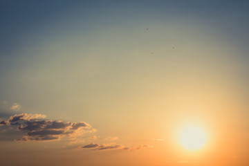 sunset sky background