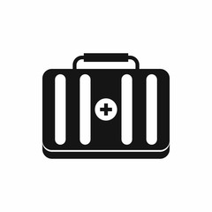 First aid kit icon, simple style