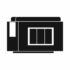 Inkjet printer cartridge icon, simple style