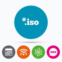 File ISO icon. Download virtual drive file.
