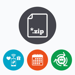 Archive file icon. Download ZIP button.