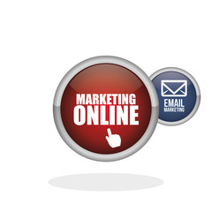Marketing online design. ecommerce icon. Isolated illustration , vector