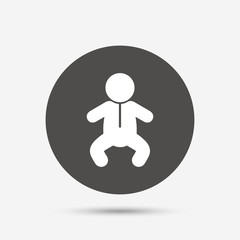 Baby infant sign icon. Toddler boy symbol.