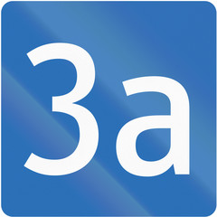 Sign of Bundesstrasse (Federal Road) in Austria