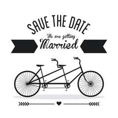 Fototapeta premium Married design. Wedding icon. Flat illustration