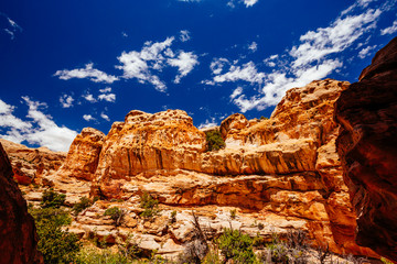 The Hickman Bridge Trail, Capital Reef National Park, Utah, USA