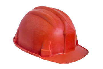 Fototapeta premium Working hard hat isolated on white background