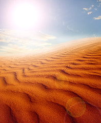 Naklejka na ściany i meble sand desert landscape