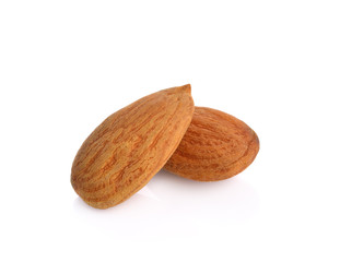almonds isolated on the white background