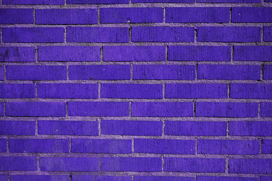 Beautiful blue / Purple retro stylish brick colorful wall (wallpaper, background)