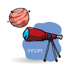 Space design. science icon. Isolated illustration , vector