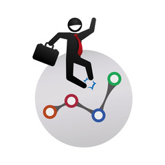 Profit design. Business icon. White background , vector