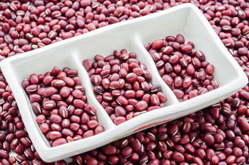 red beans or azuki beans.