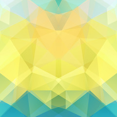 Abstract polygonal vector background. Yellow geometric vector illustration