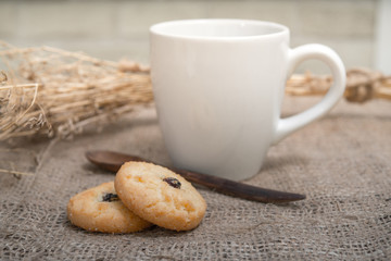 Cookies with a glass of milk