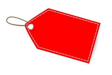 Red Shining Blank Tag
