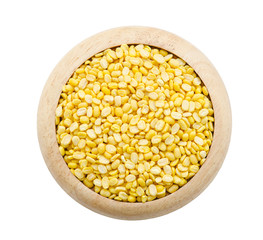 peeled split mung bean.