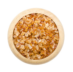 Brown caramelized sugar.