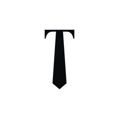 T initial or tie logo