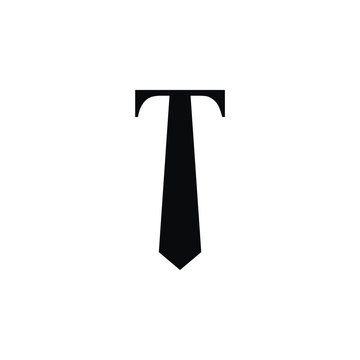 T initial or tie logo