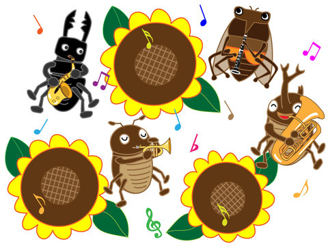 夏の昆虫のコンサート