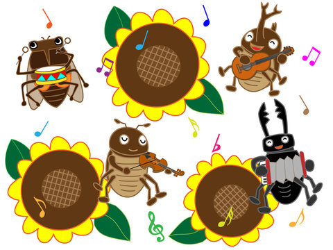 夏の昆虫のコンサート