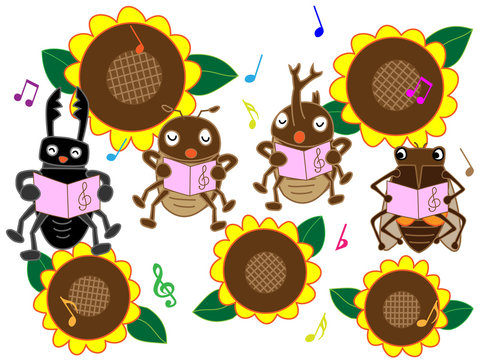 夏の昆虫のコンサート