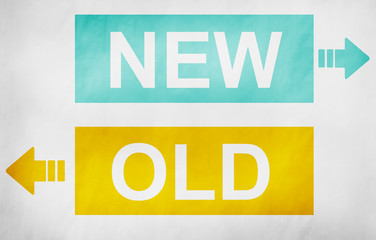 New Old Opposite Versus Contradicting Comparison Concept