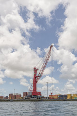 Obraz premium shipping containers at the docks