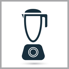 Blender icon on the background