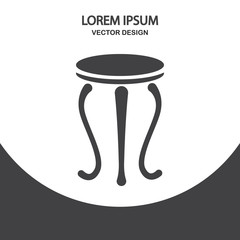 Chair icon on the background