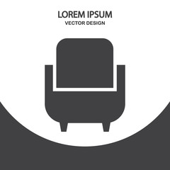 Chair icon on the background