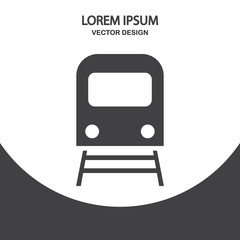 Subway icon on the background