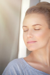 Calm woman portrait