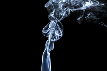 abstract white smoke on black background