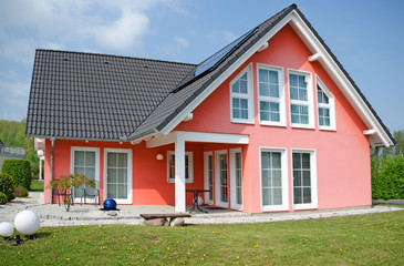 modernes Einfamilienhaus, Haus für die Familie