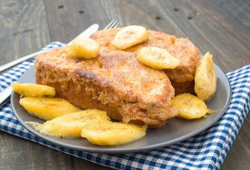 French toast with plantains