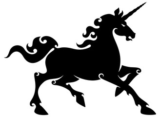 Unicorn silhouette.