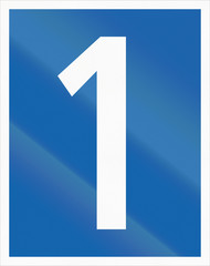 Sign of Hauptstrasse (Main Road) in Switzerland