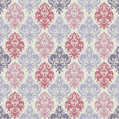 Damask seamless pattern for design.
