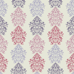 Damask seamless pattern for design.