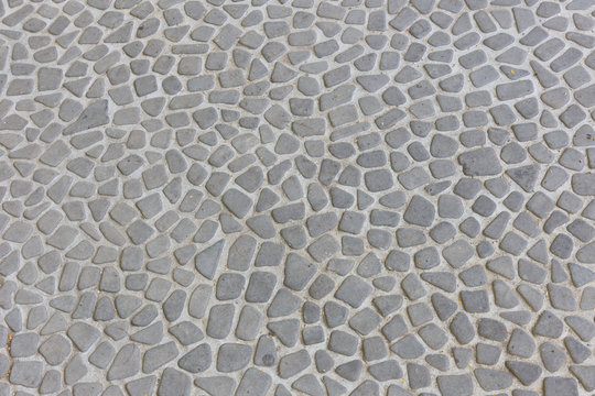 The pebble stone floors and wall, background textures