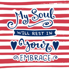 Naklejka premium Hand drawn lettering poster