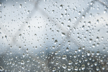 Rain on windows