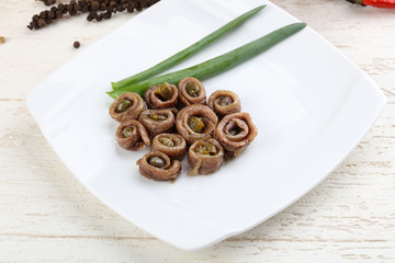 Anchovy with capers