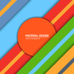 Vector material design background. Abstract creative concept layout template. For web and mobile app, paper art illustration design. style blank, poster, booklet. Motion wallpaper element. Flat ui.