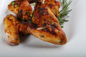 Grilled chicken wings